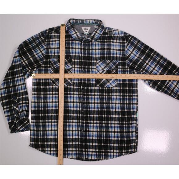 Vissla Men's Eco-Zy Polar Flannel Button-Up Shirt Jacket Men's XL - Picture 4 of 8